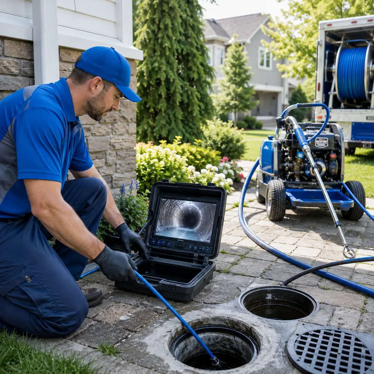 Outdoor drain cleaning professionals serving Prue, OK