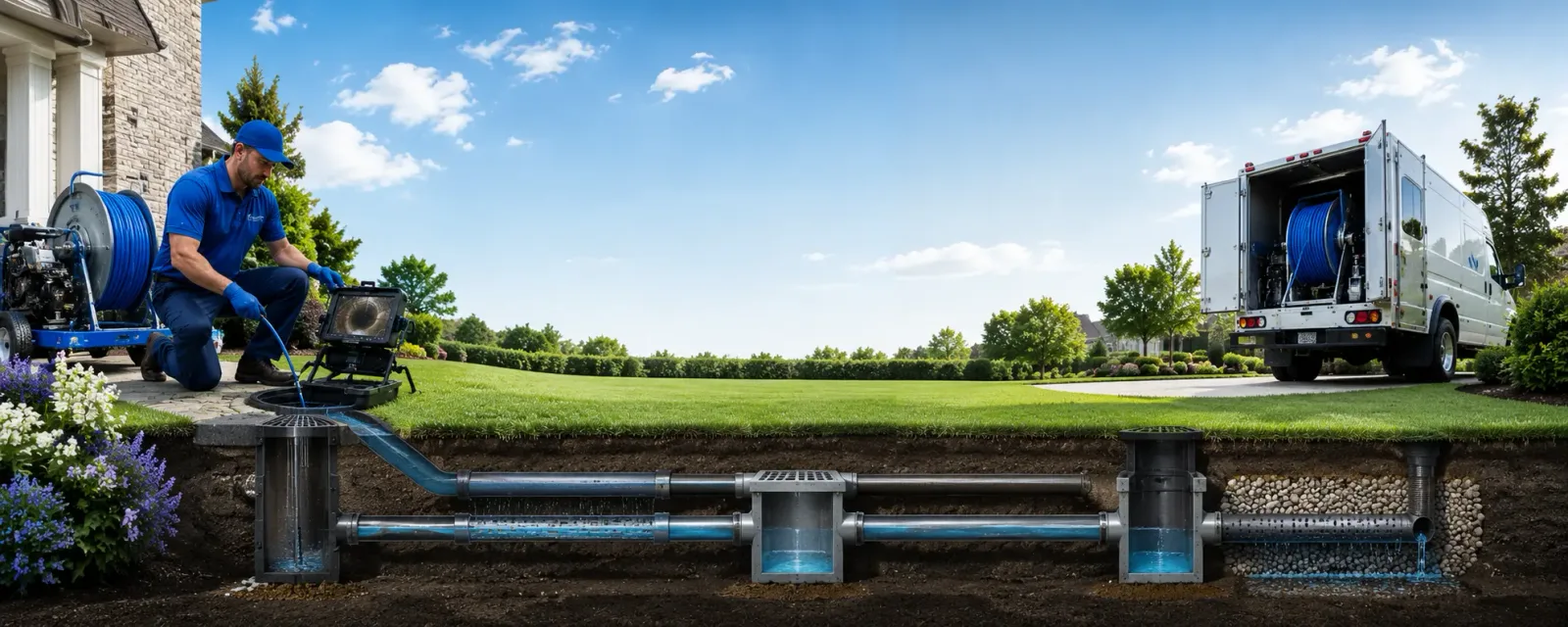 Outdoor drain cleaning information for Prue, OK